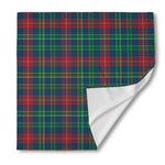 Blue Green And Red Scottish Plaid Print Silk Bandana