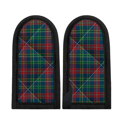 Blue Green And Red Scottish Plaid Print Skillet Handle Cover