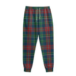 Blue Green And Red Scottish Plaid Print Sweatpants