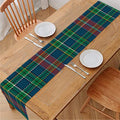 Blue Green And Red Scottish Plaid Print Table Runner