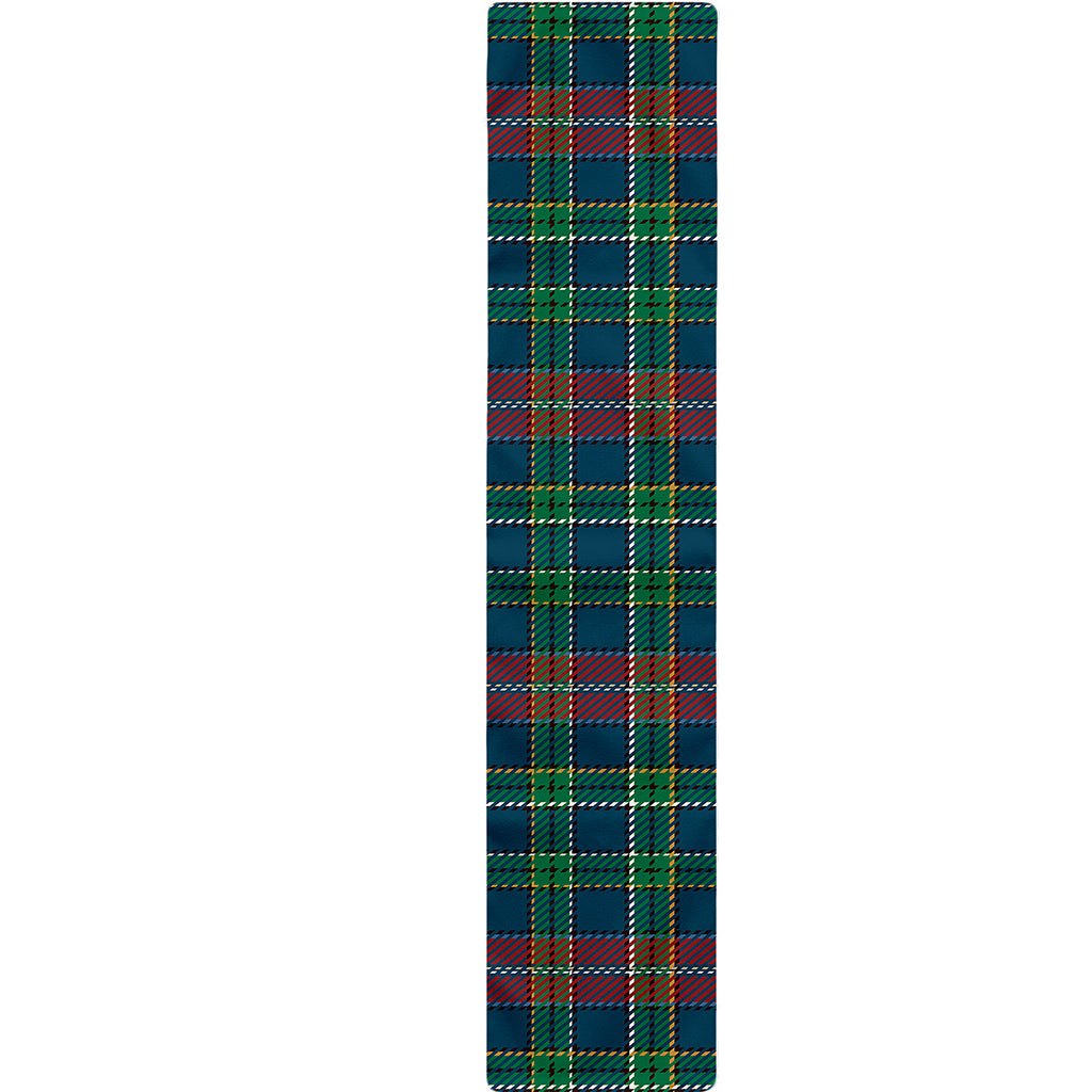 Blue Green And Red Scottish Plaid Print Table Runner