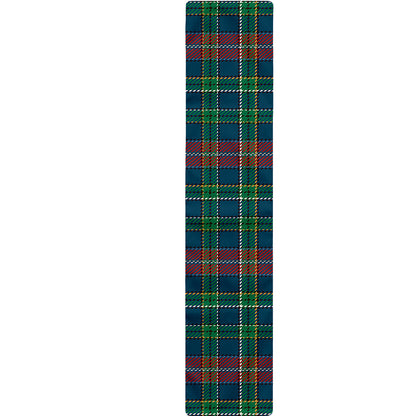 Blue Green And Red Scottish Plaid Print Table Runner