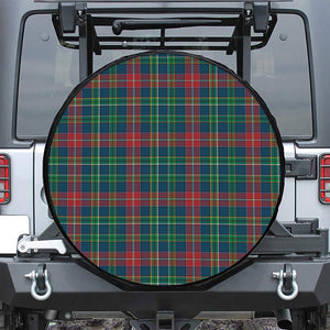 Blue Green And Red Scottish Plaid Print Tire Cover