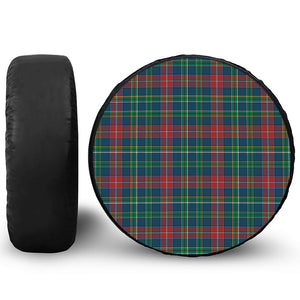 Blue Green And Red Scottish Plaid Print Tire Cover