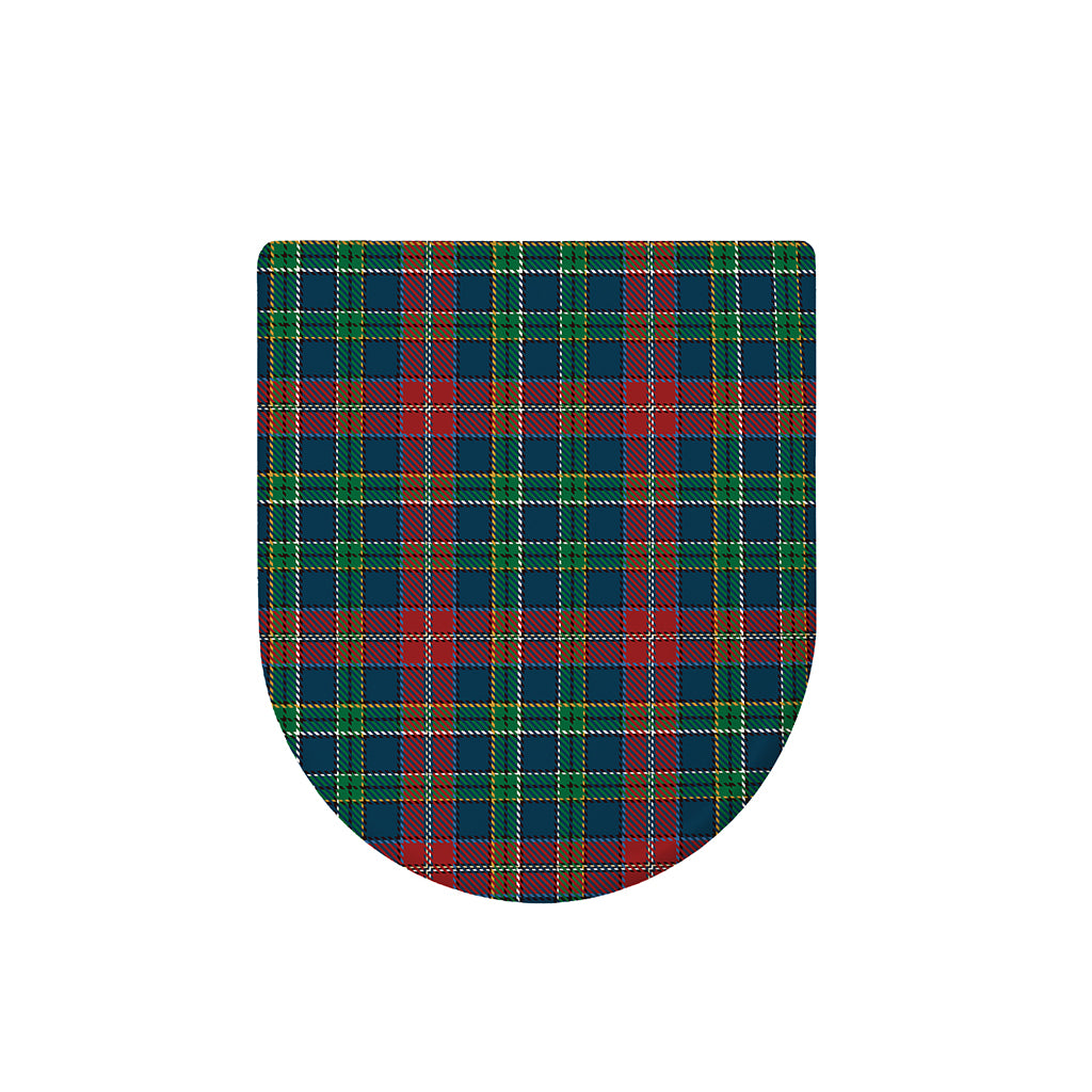 Blue Green And Red Scottish Plaid Print Toilet Lid Cover