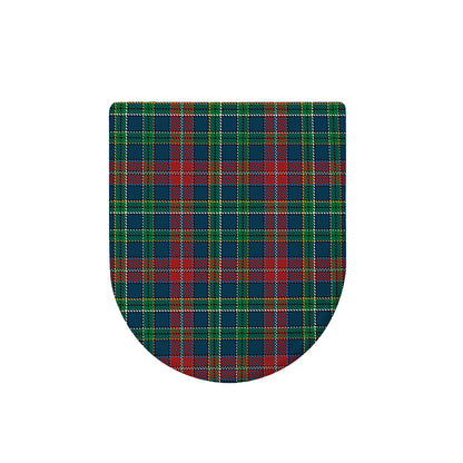 Blue Green And Red Scottish Plaid Print Toilet Lid Cover