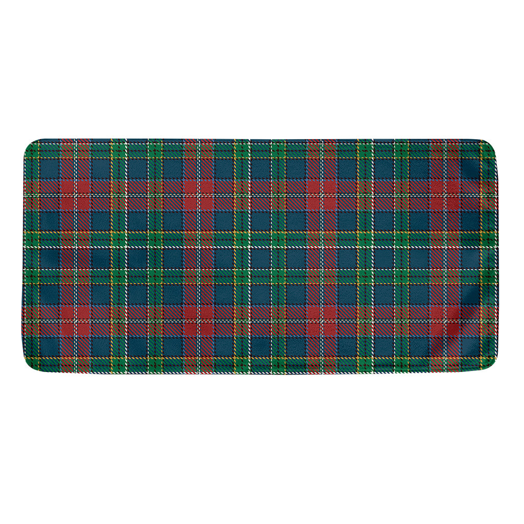 Blue Green And Red Scottish Plaid Print Towel