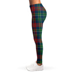 Blue Green And Red Scottish Plaid Print Women's Leggings