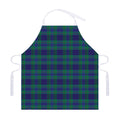 Blue Green And Red Tartan Pattern Print Adjustable Apron