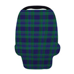 Blue Green And Red Tartan Pattern Print Baby Seat Cover