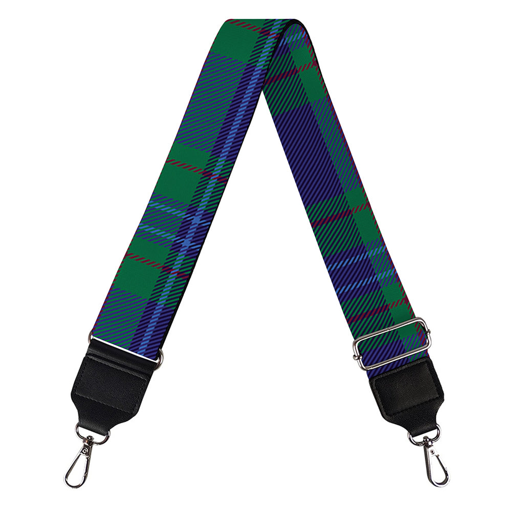Blue Green And Red Tartan Pattern Print Bag Strap