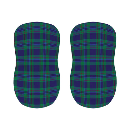 Blue Green And Red Tartan Pattern Print Bar Stool Covers