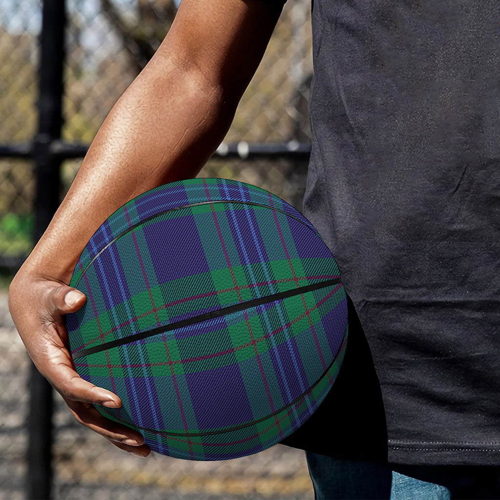 Blue Green And Red Tartan Pattern Print Basketball