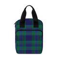 Blue Green And Red Tartan Pattern Print Bible Tote Bag