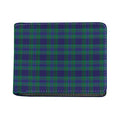Blue Green And Red Tartan Pattern Print Bifold Wallet