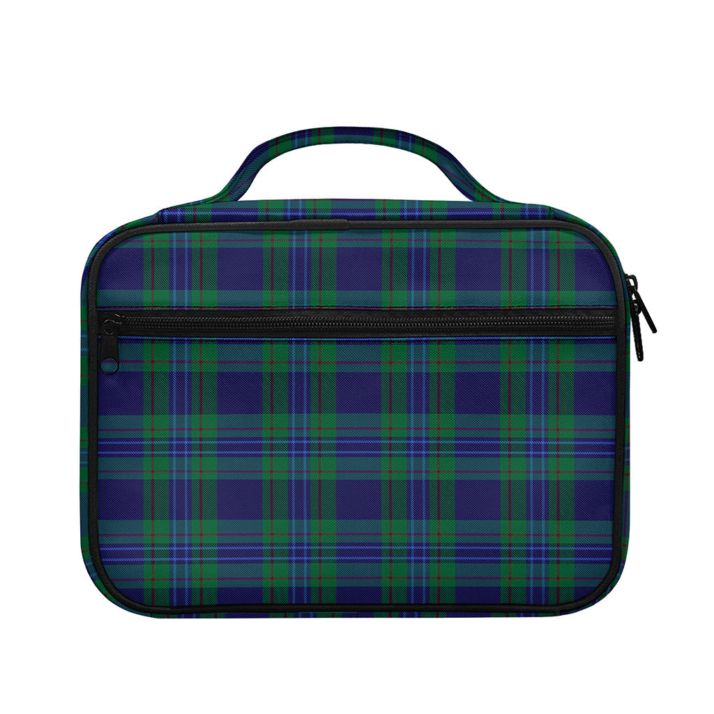 Blue Green And Red Tartan Pattern Print Briefcase Bible Bag