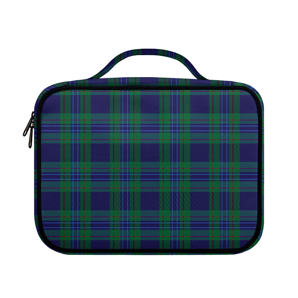 Blue Green And Red Tartan Pattern Print Briefcase Bible Bag