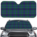 Blue Green And Red Tartan Pattern Print Car Windshield Sun Shade