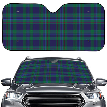 Blue Green And Red Tartan Pattern Print Car Windshield Sun Shade