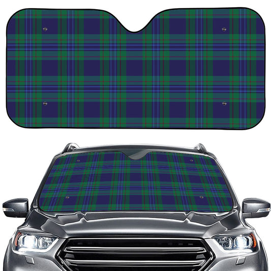 Blue Green And Red Tartan Pattern Print Car Windshield Sun Shade