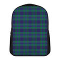 Blue Green And Red Tartan Pattern Print Casual Backpack
