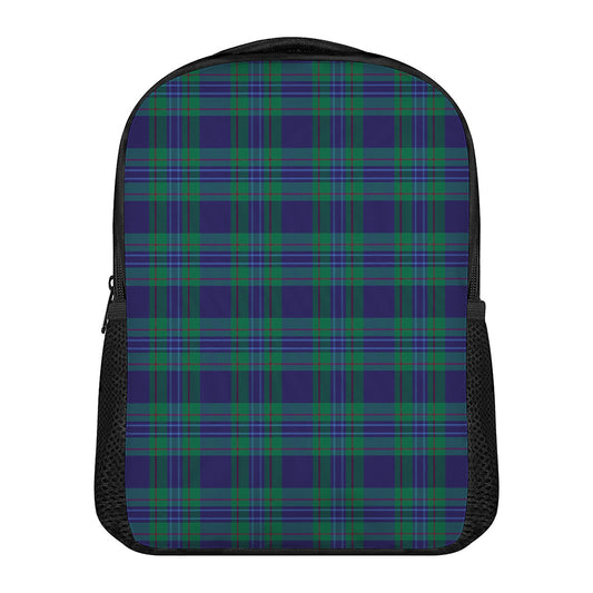 Blue Green And Red Tartan Pattern Print Casual Backpack