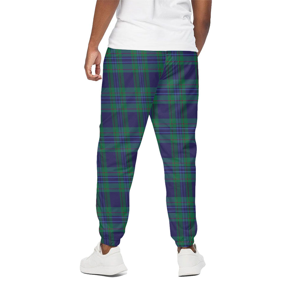 Blue Green And Red Tartan Pattern Print Cotton Pants