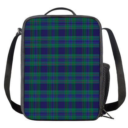 Blue Green And Red Tartan Pattern Print Crossbody Lunch Bag