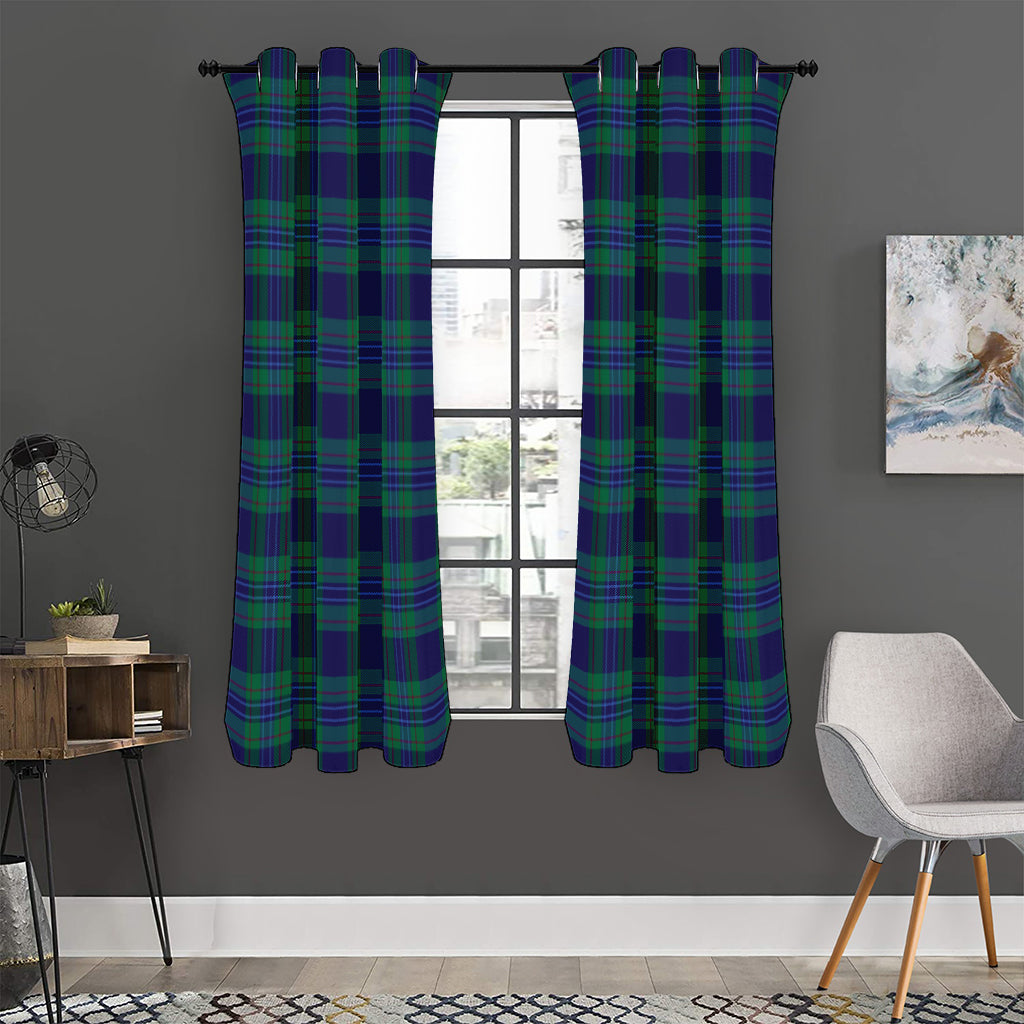 Blue Green And Red Tartan Pattern Print Curtain
