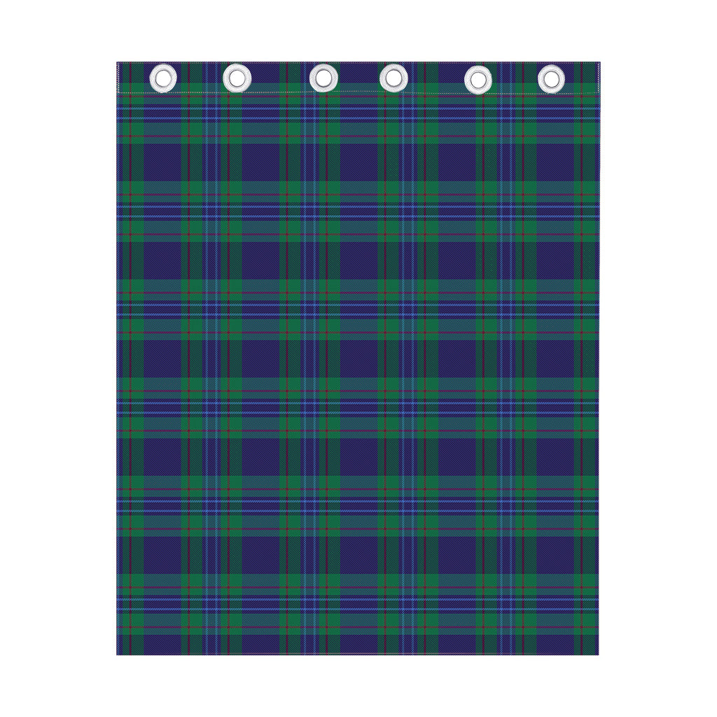 Blue Green And Red Tartan Pattern Print Curtain