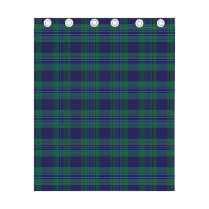 Blue Green And Red Tartan Pattern Print Curtain