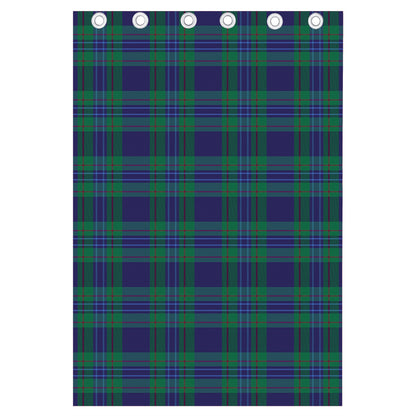 Blue Green And Red Tartan Pattern Print Curtain