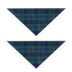 Blue Green And Red Tartan Pattern Print Dog Bandana