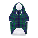 Blue Green And Red Tartan Pattern Print Dog Zip Up Hoodie