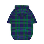 Blue Green And Red Tartan Pattern Print Dog Zip Up Hoodie