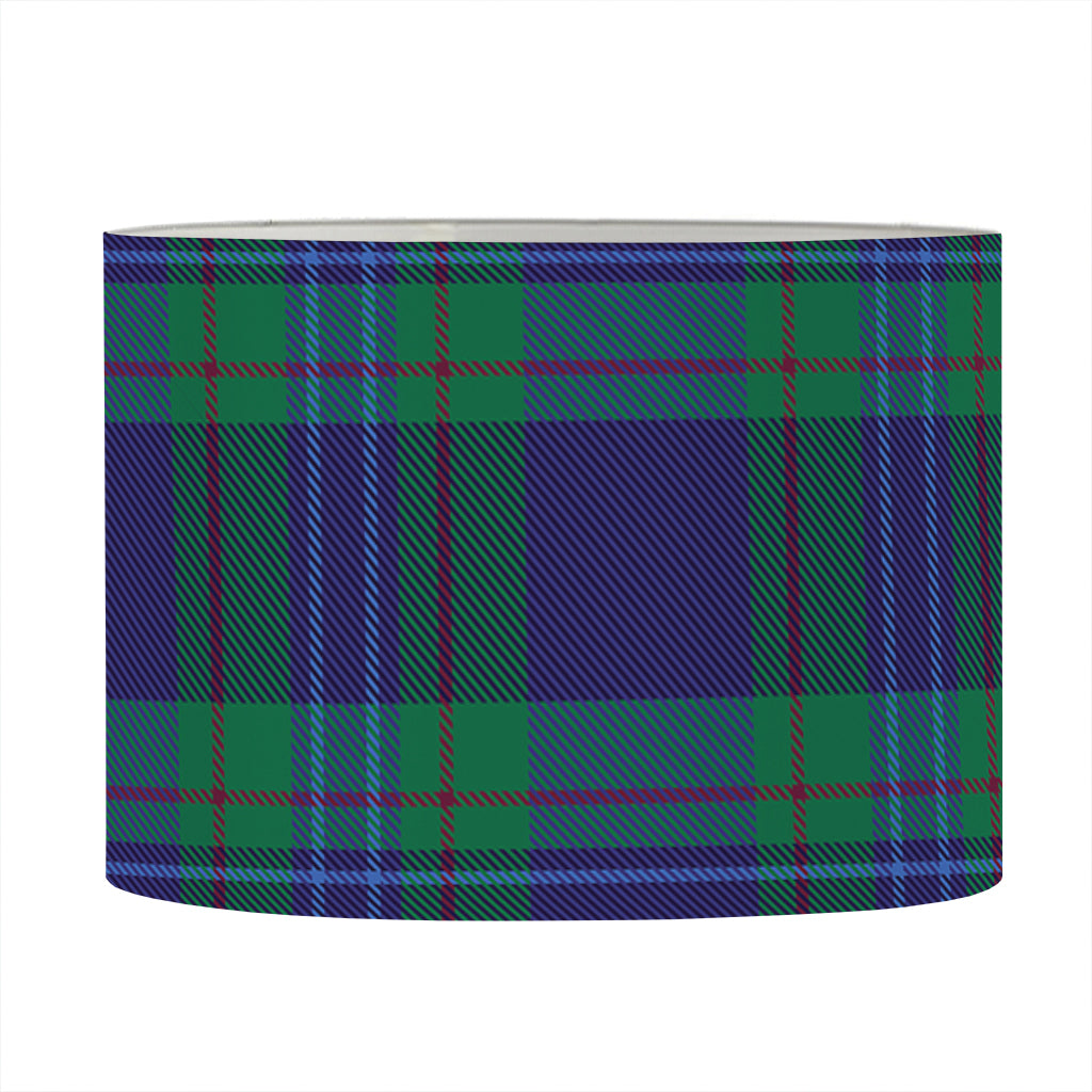Blue Green And Red Tartan Pattern Print Drum Lamp Shade