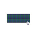 Blue Green And Red Tartan Pattern Print Extended Mouse Pad