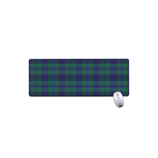 Blue Green And Red Tartan Pattern Print Extended Mouse Pad