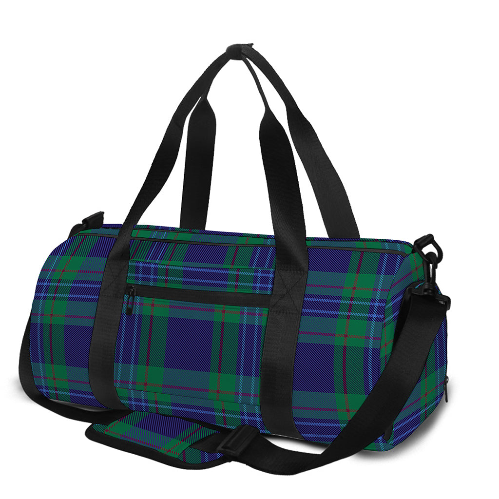 Blue Green And Red Tartan Pattern Print Gym Bag