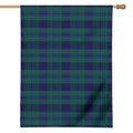 Blue Green And Red Tartan Pattern Print House Flag