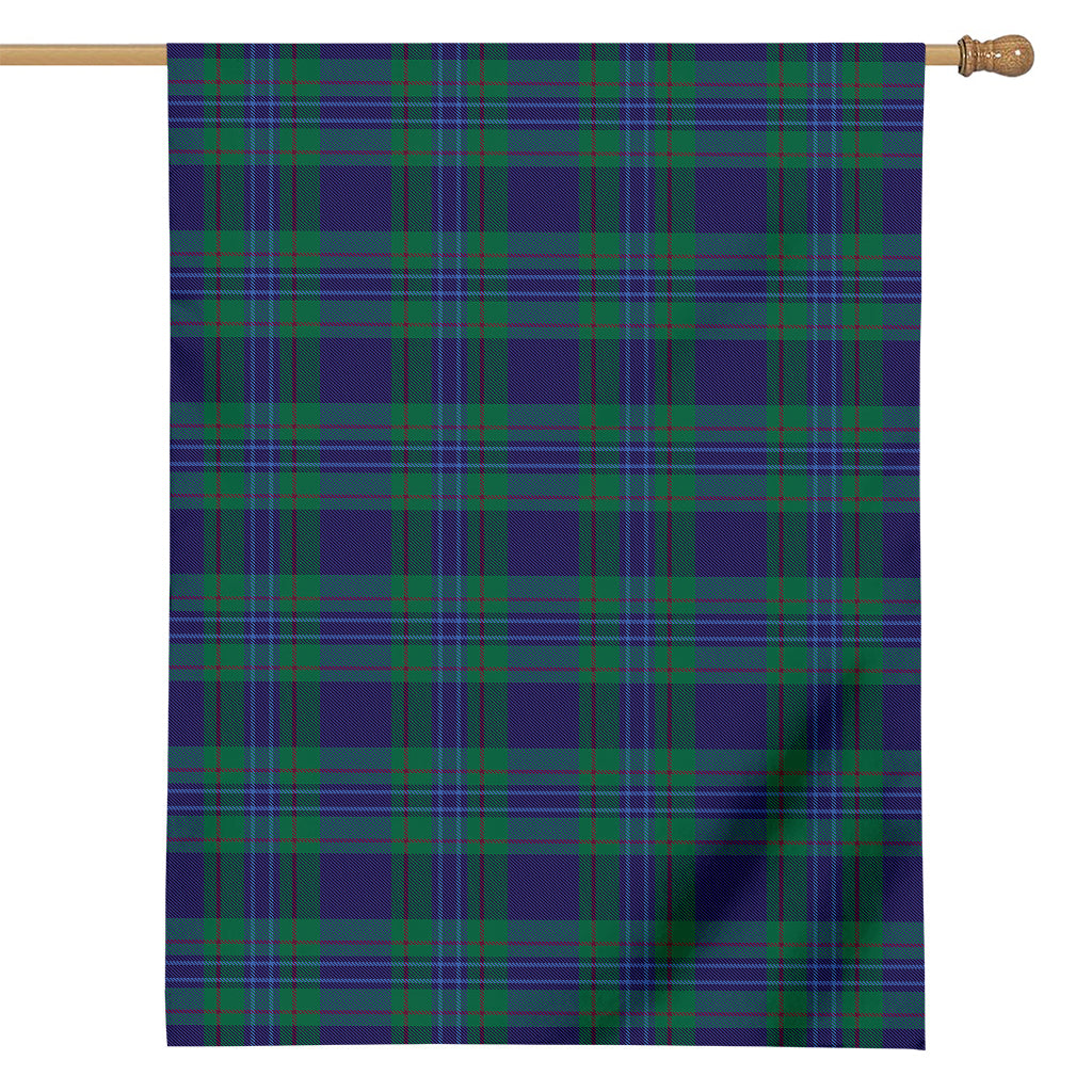 Blue Green And Red Tartan Pattern Print House Flag