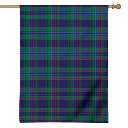 Blue Green And Red Tartan Pattern Print House Flag