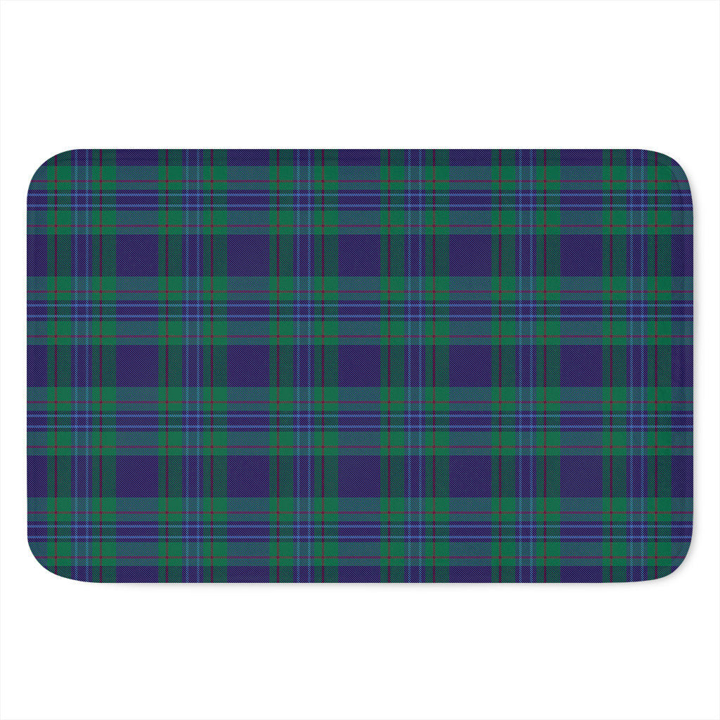 Blue Green And Red Tartan Pattern Print Indoor Door Mat