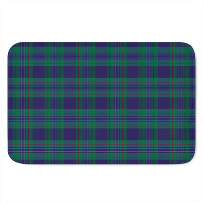 Blue Green And Red Tartan Pattern Print Indoor Door Mat