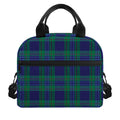 Blue Green And Red Tartan Pattern Print Insulated Lunch Bag