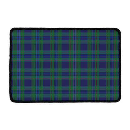 Blue Green And Red Tartan Pattern Print Kitchen Mat