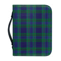 Blue Green And Red Tartan Pattern Print Leather Bible Cover