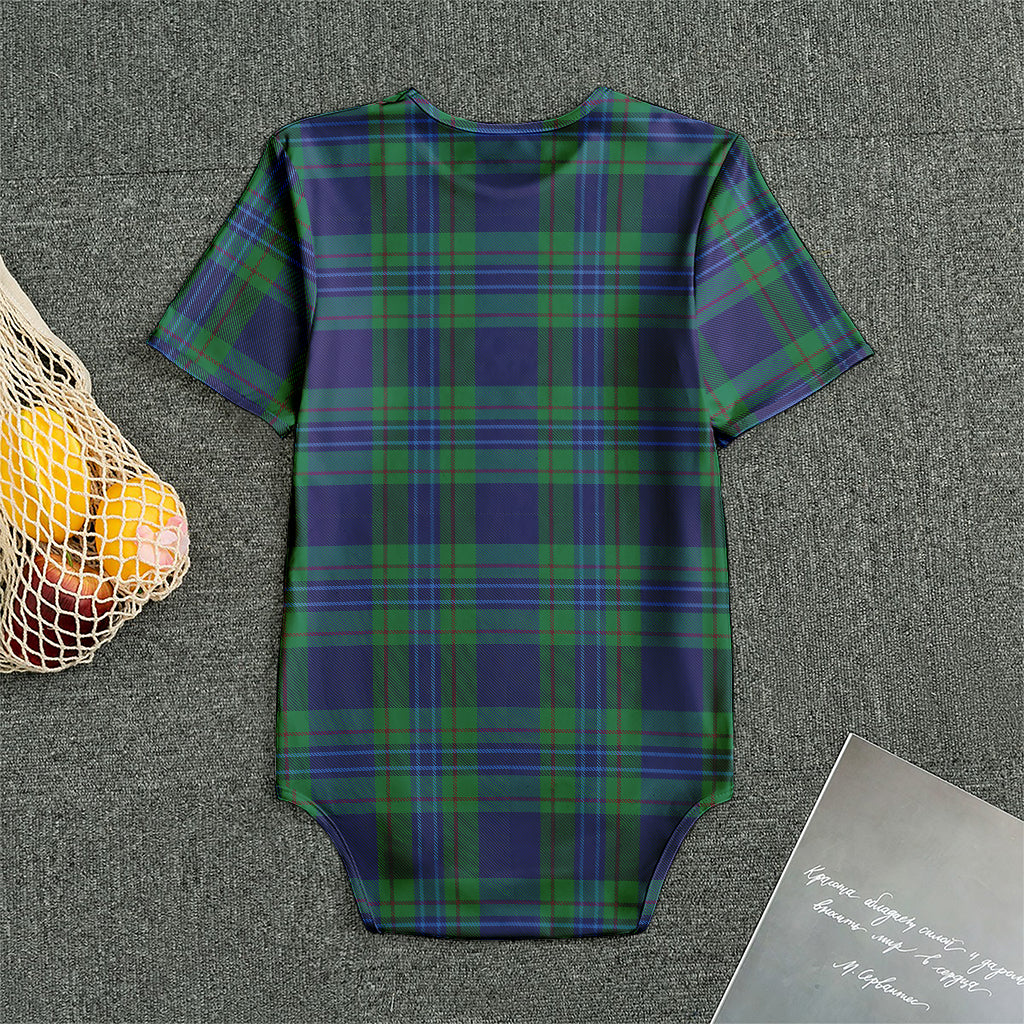 Blue Green And Red Tartan Pattern Print Men's Bodysuit