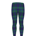 Blue Green And Red Tartan Pattern Print Men's Leggings