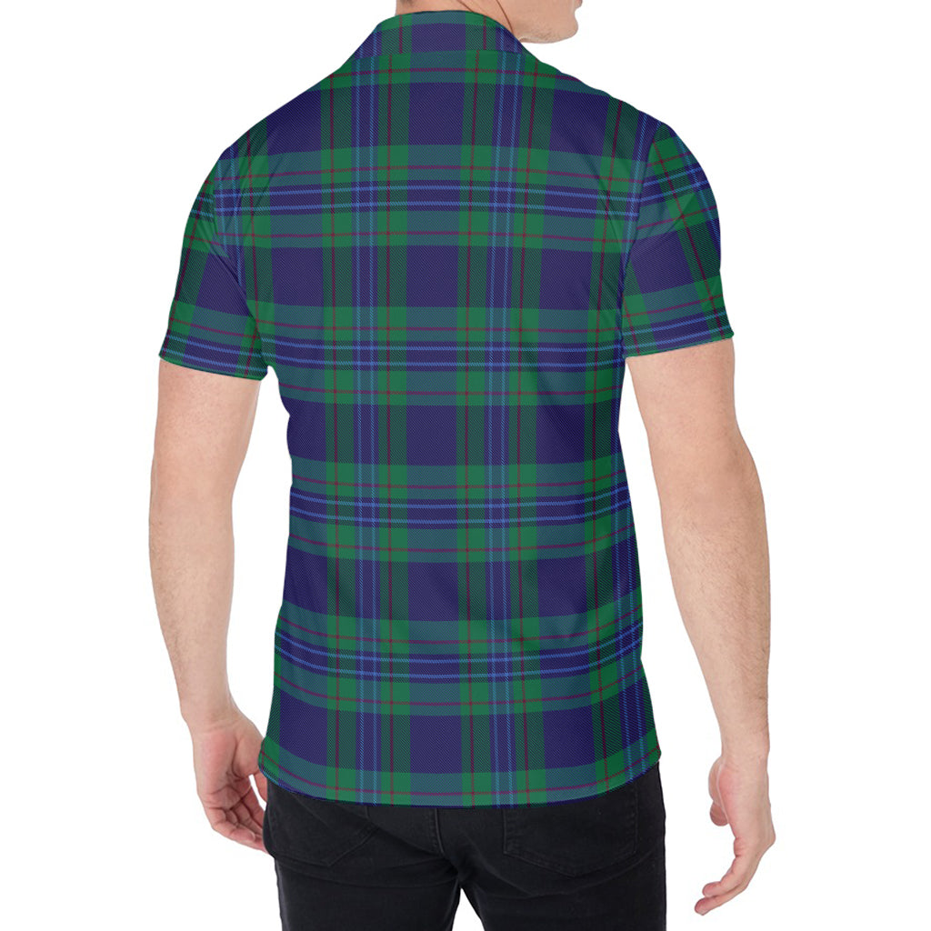 Blue Green And Red Tartan Pattern Print Men's Shirt